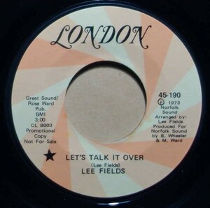 Funk/Soul◆USプロモ◆美盤◆Lee Fields - Let's Talk It Over / She's A Love Maker◆7inch/7インチ/試聴可/超音波洗浄