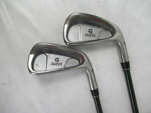 ★TaylorMade テーラーメイド 320 FEEL CARTRIDGE アイアン #3.#6 2本セット 純正カーボンシャフト C793★レア★激安★中古★