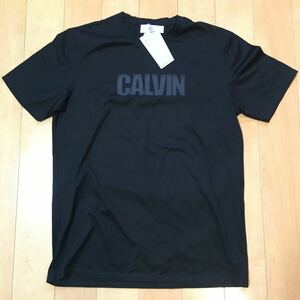 Calvin Klein PLUTINUM カルバンクラインプラチナム ロゴ ラバープリントTシャツ(新品) 黒 サイズL