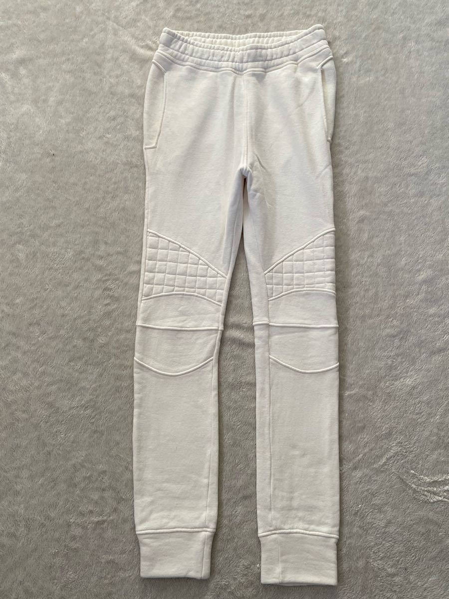 国内正規 BALMAIN バルマン 蛇腹 バイカー スウェットパンツ www