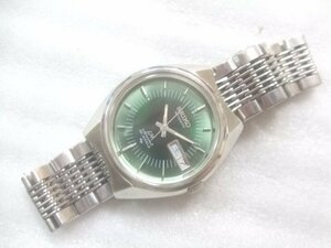 1973年セイコーロードマチック純正ブレス付腕時計純正ガラス交換済　T405