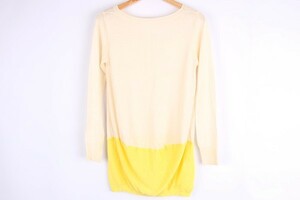  Ray Beams A New Standard Chic women Select summer knitted long sleeve boat neck cut and sewn liyo cell tops peach yellow spring summer lady's 