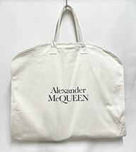 美品 アレキサンダーマックイーン【Alexander McQueen】ガーメントバッグ　スーツカバー ３点セット キャンバス地 訳あり(中古)_画像3