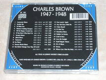 France盤CD Charles Brown ： 1947-1948 　（Classics ー CLASSICS 1147）　P blues_画像2