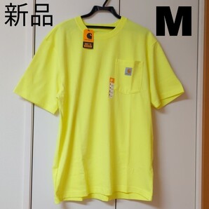 新品 M カーハート ポケット Tシャツ イエロー K87
