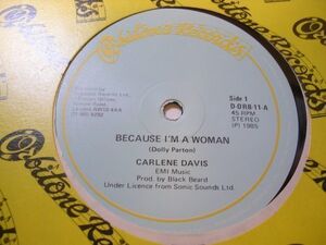 ●Reggae12”●CARLENE DAVIS/BECAUSE I'M A WOMAN