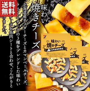 【新登場・全国送料無料】函館製造・味わい焼きチーズ3袋