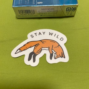 キープ ネイチャー ワイルド★Stay Wild Fox★ステッカー USDM Keep Nature Wild キャンプ キャンパー ハイキング ボランティア ゴミ拾い