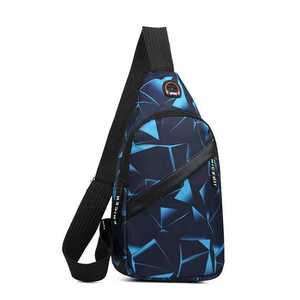 男性の胸バッグシンプルな収納バッグ男性旅行スモールミニ青クロスボディバッグミニコーヒーバッグショルダーバッグサッチェルハンドバッグ