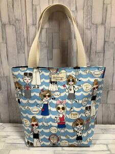 キラキラガールズ ミニトートバッグ ランチバッグ は ハンドメイド