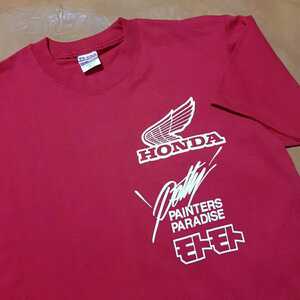 HONDA X MOTOMOTO X Petty PAINTER PARADISE ホンダ モトモト コラボ Tシャツ レッド Mサイズ 未着用品 非売品? 両面プリント 