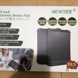 電子NEWYES電子メモパッド 書いて消せるボード 10.5インチ (黒)