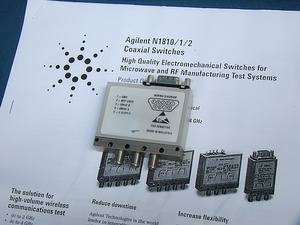 agilent アジレント N1810TL RF/同軸スイッチ COAXIAL SWITCH 20GHz 50Ω 中古