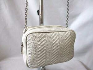 【O417】NATURAL BEAUTY BASIC/ナチュラルビューティーベーシック◇ショルダーバッグ　Wファスナー　IV　W20cm