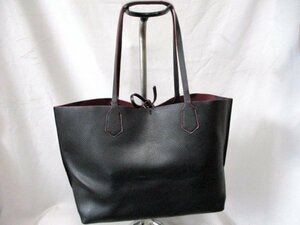 [O456]ZARA BASIC/ Zara Basic * large tote bag BK W44cm
