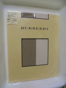 新品 BURBERRY バーバリー ファインゲージ ストッキング M-L シルバーミンク