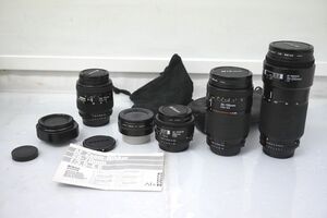 3-268 ニコン カメラレンズ まとめ Nikon AF 35-135mm 1:3.5-4.5 70-21 1:4 マウント 2x NA TELEPOWER 1：2.8 28 TC-16A 1.6X テレコン