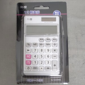 手帳サイズ電卓(収納ケース付き) 12桁表示 リーイン