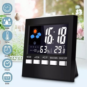 【おすすめ】置き時計 デジタル温湿度計 目覚まし時計 時計 温度 体感表示 大画面 多機能 乾燥対策 健康管理 