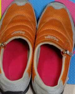 *be.GAIA shoes slip-on shoes orange color put on footwear ...jipa attaching 25cm*