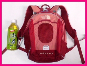 送料無料★ザノースフェイス・リュック 女性用 少し小ぶりでカワイイ サーモンピンク/レッド BOOK PACK ゴールドウインTHE NORTH FACE