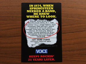 希少 The Village Voice POST CARD ヴィレッジ・ヴォイス 米国ニュース/カルチャー誌 1981年, 1986年, 2000年 ピューリッツァー賞受賞