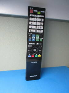 シャープ 液晶TV　アクオス用　リモコン GB069WJSA