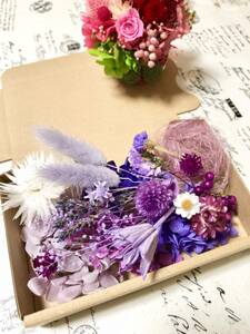  silver te-ji- purple * material for flower arrangement assortment 