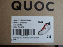 【未使用】QUOC　Night Lace-Up Road Shoes　EU41.5　(UK7.5) クオック ナイト ロードシューズ　白　SPDSL 参考：富士ヒル乗鞍ハルヒル_画像5