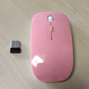 ●USB無線式 ワイヤレスマウス(鏡面タイプ)ピンク