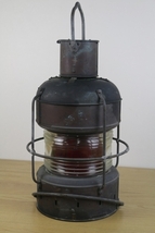 【日本船燈】マリンランプ 照明器具（紅燈油用日船式第三号）昭和30年10月_画像1