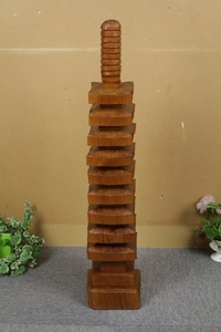 九重の塔　木製 飾り オブジェ