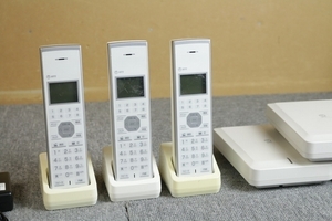 13年製【NTT】αNX2 コードレス電話機３点セット（NX2-DECL-PS-1）ビジネスフォン｜現状品