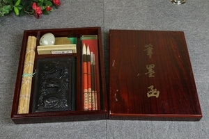  unused!! [ writing brush ..] calligraphy set (. writing brush . weight )lR333