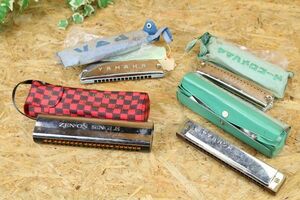  Yamaha other old harmonica 4 point set present condition goods 
