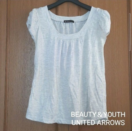 【未使用☆BEAUTY＆YOUTH UNITED ARROWS/グレーユナイテッドアローズカットソーTシャツラメ】