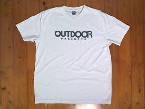 ★難有★アウトドア★OUTDOOR PRODUCTS★ロゴプリント　半袖Tシャツ ドライTシャツ 4L 白　ホワイト