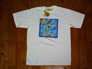 ☆未使用☆ISLAND SOUVENIRS★セブ島 プリント半袖Ｔシャツ　コットンTシャツ 白　ホワイト　L CEBU　おみやげ