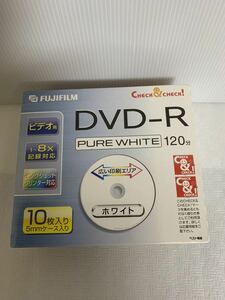 即決/未開封/FUJIFILM VRU120AX10 C&C 8X/ビデオ用DVD-R/10枚入/120分/1-8倍速/インクジェット対応/録画用/