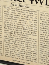 1983年 USA 洋書雑誌記事 額装品 Toyota Tercel 4WD SR5 トヨタ ターセル (A4size) / 検索用 店舗 ガレージ ディスプレイ 看板 装飾 雑貨_画像5