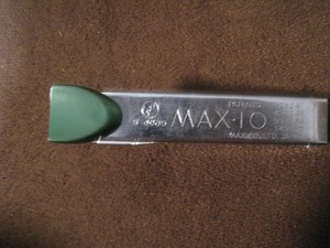 ■即決商品　昭和レトロ　ホッチキス　ステプラー　MAX・-10　モスグリーン◆中古◆