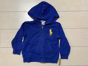 ラルフローレン Ralph Lauren フルジップパーカ 24M サイズ90 KIDS パーカー ビッグポニー 青 