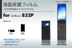 832P液晶保護フィルム 3台分セット