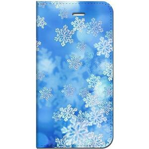 iPhone6 / iPhone6s 手帳型ケース【雪の結晶】