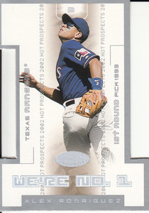 2002 FLEER 'ALEX RODRIGUES' WE'RE NO.1 5 OF10 WN