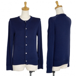  com com Comme des Garcons COMME des GARCONS wool product dyeing round color cardigan royal blue M [ lady's ]