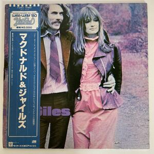 McDONALD AND GILES LP レコード　日本盤　帯付き　値下げ