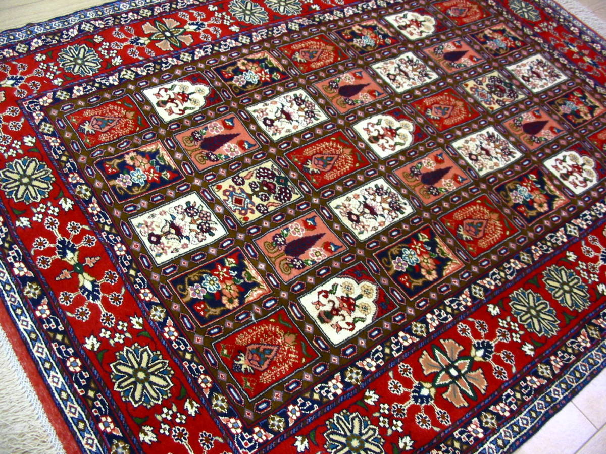 ペルシャ絨毯 新品 185x111 手織り クルド・ グーチャン産 persia-