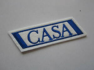 CASA ロゴ レーシング ワッペン/自動車 バイク カー用品 整備 カスタム ビンテージ 130