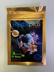 Herbsplus powder　マジックリーフパウダー　10g　水質調整剤　ワイルドベタにおすすめ　4点までネコポス便対応可能